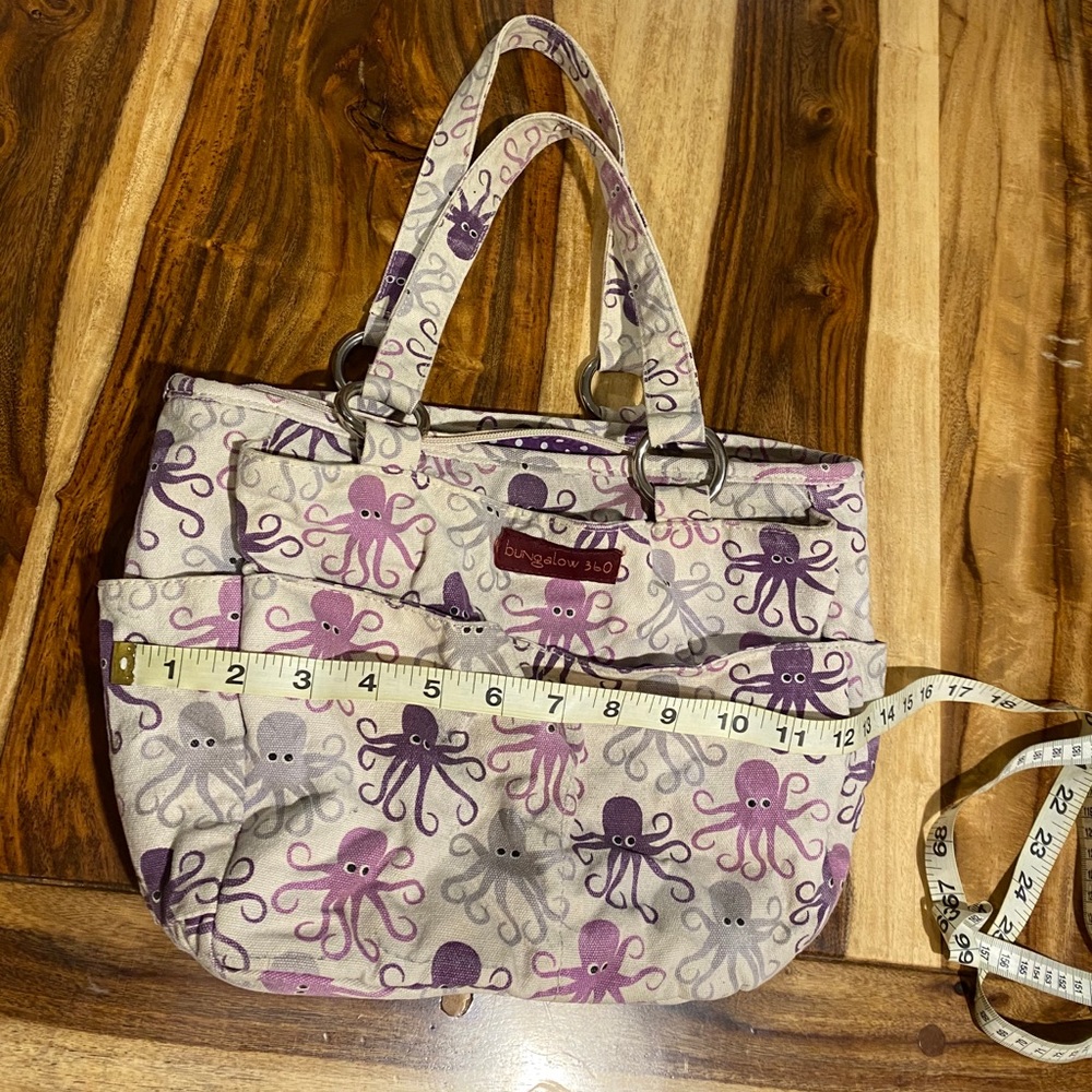 Canvas octopus purse